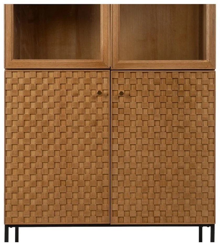 Витрина от декор от ясен в естествен цвят 84,5x198 cm – Ixia