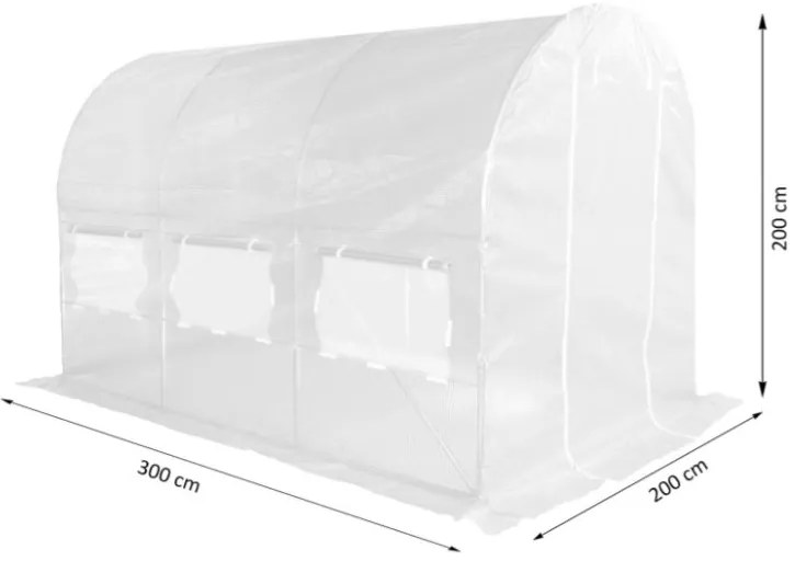 Оранжерия за градина 2x3м с UV филтър PREMIUM