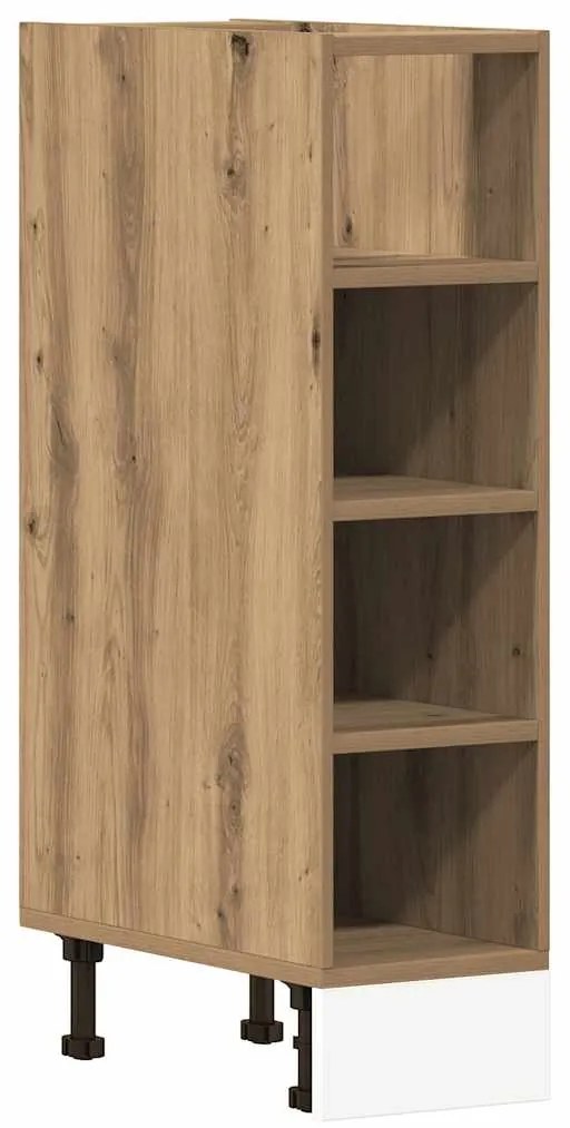 854192 vidaXL Долен шкаф "Рига", дъб Artisan, 20x44,5x81,5 см, инженерно дърво