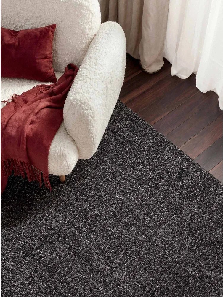 Тъмносив ръчно изработен килим от букле 160x230 cm Notting Hill Portobello – Ted Baker