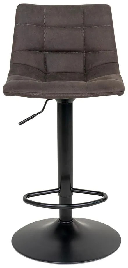 Тъмносиви тапицирани бар столове в комплект с регулируема височина 2 бр. (височина на седалката 63 cm) Middelfart – House Nordic