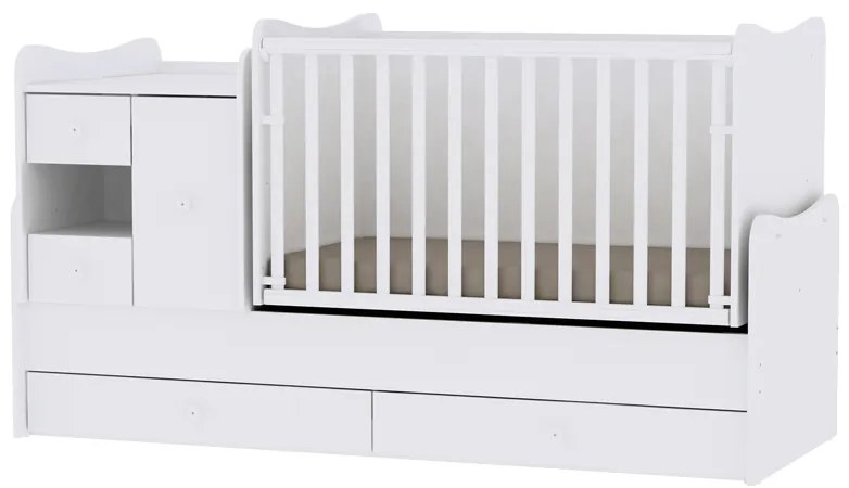 LORELLI Classic Трансформиращо се легло-люлка 190/72 см. MINI MAX БЯЛ