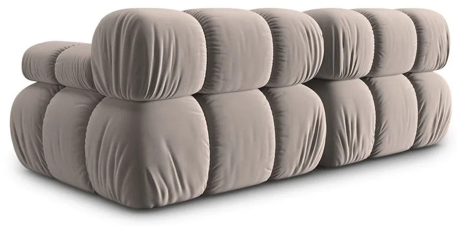 Светлокафяв кадифен модулен диван 188 cm Bellis – Micadoni