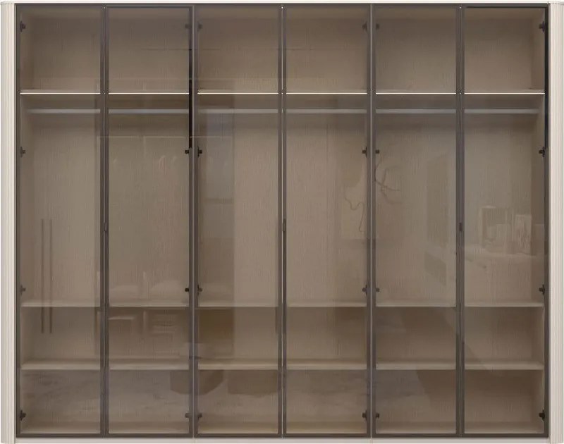 Гардероб Dutchess шесткрил стъкло