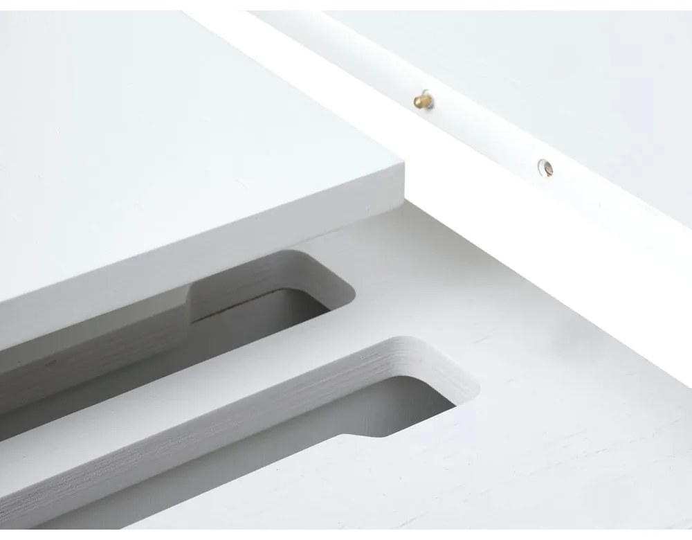 Кръгла сгъваема трапезна маса с допълнителна плоча ø 120 cm Nola – Unique Furniture