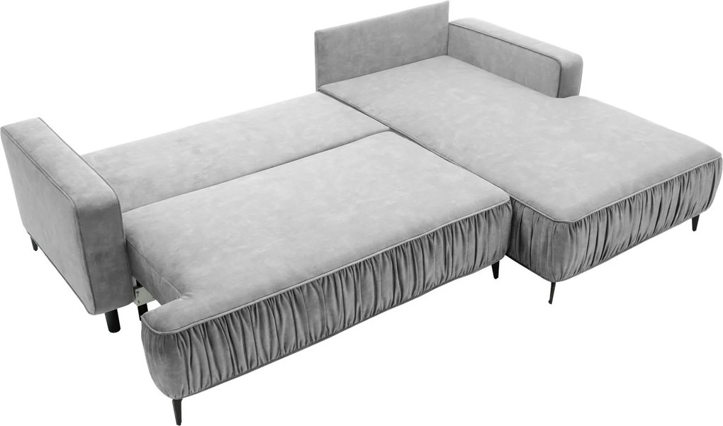 Ъглов диван Lavar-Розово-Десен