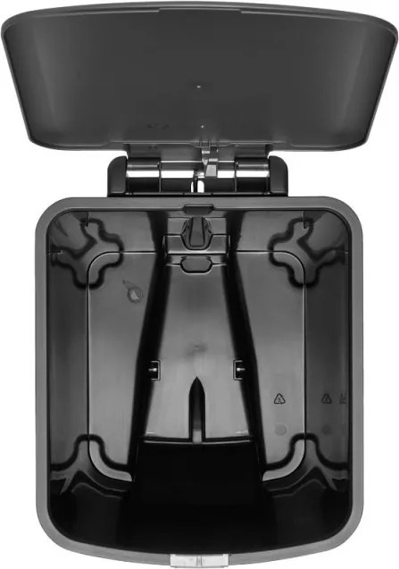 Кош за боклук с педал Brabantia StepUp 1008482, 25 л, Екологични материали, Голям отвор, Тъмносив