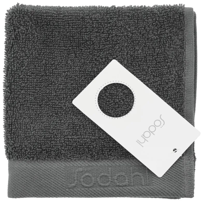 Тъмносива памучна кърпа от тери 30x30 cm Comfort – Södahl