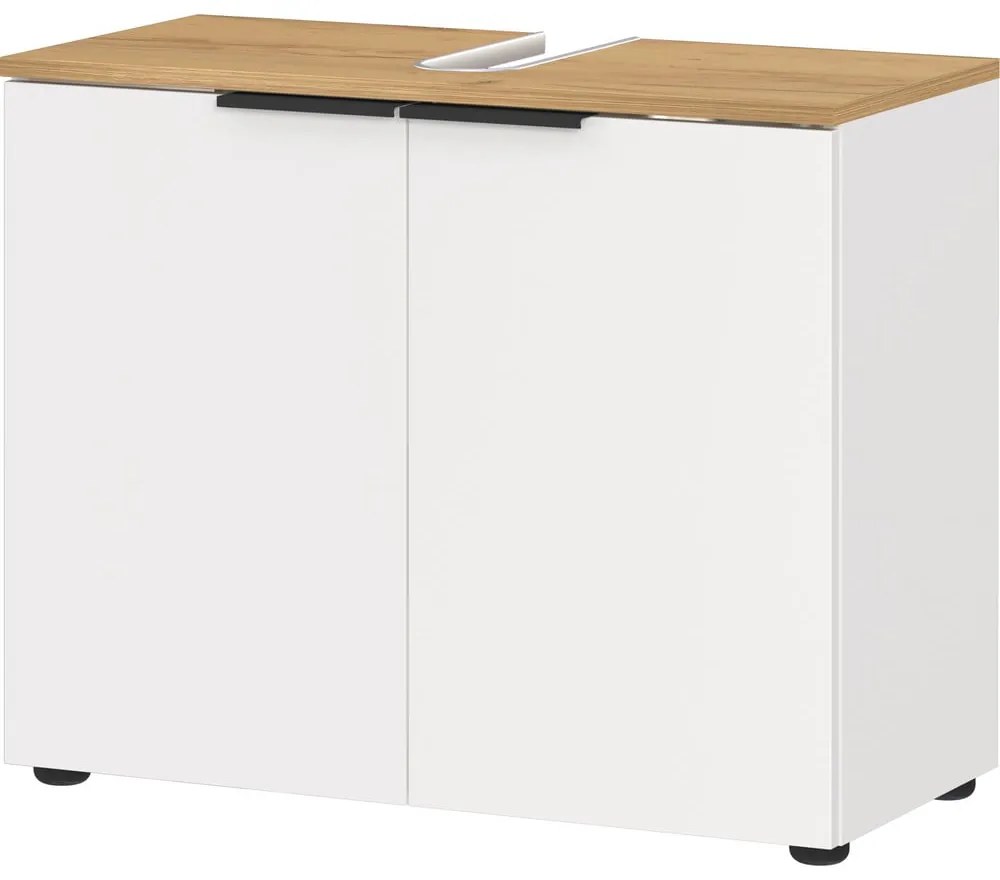 Бял шкаф за мивка 60x58 cm Menen – Germania