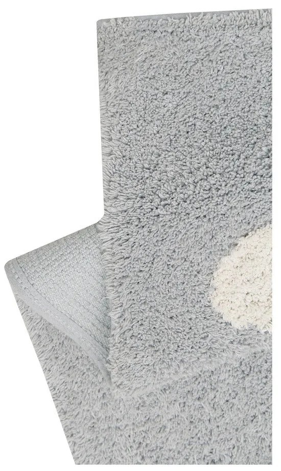 Сив ръчно изработен детски килим със смес от памук подходящ за пране 120x160 cm Clouds Grey – Lorena Canals