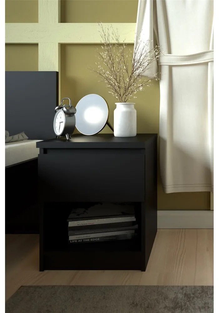 Черно нощно шкафче Naia - Tvilum
