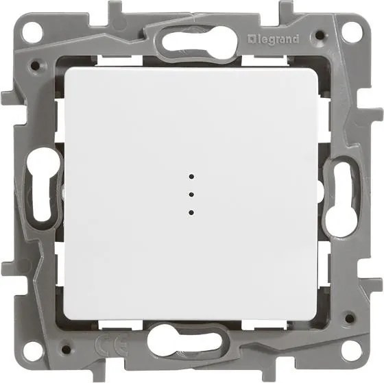 Legrand Девиаторен ключ с индикация и крачета без лампичка цвят бял Niloe  - 664510