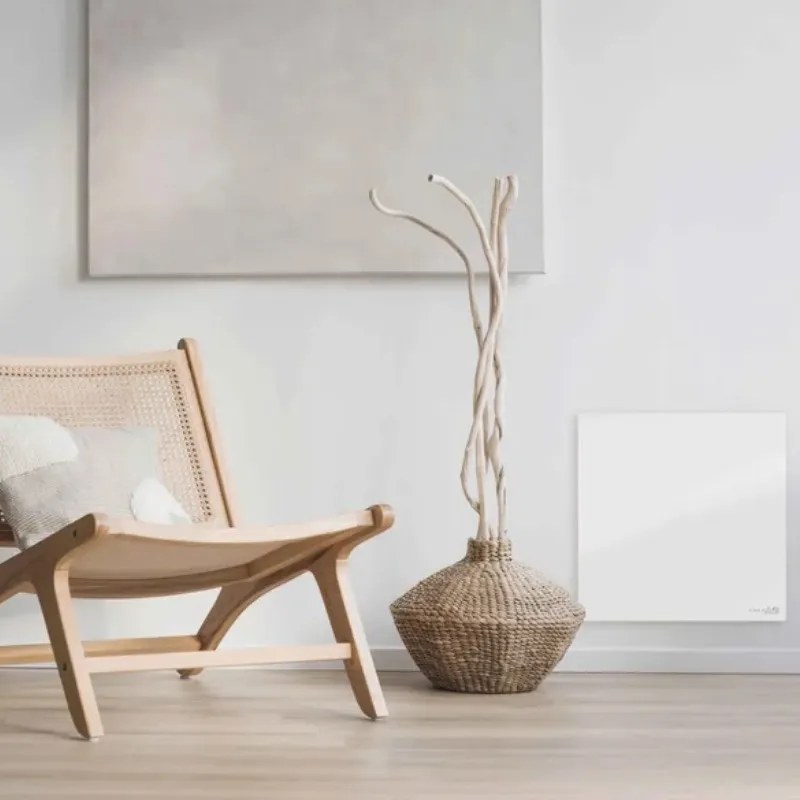 Електрически инфрачервен конвектор AENO AGH0011S, 500W, 12 м2, LED, Мобилно управление, Wi-Fi, Сензори за наклон и падане, IP24, Бял