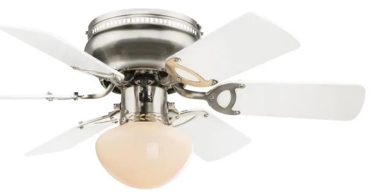 GLOBO 0307W - Таванен вентилатор UGO 1xE27/60W/230V