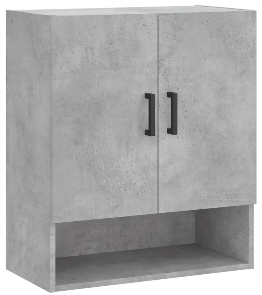829912 vidaXL Стенен шкаф, бетонно сив, 60x31x70 см, инженерно дърво