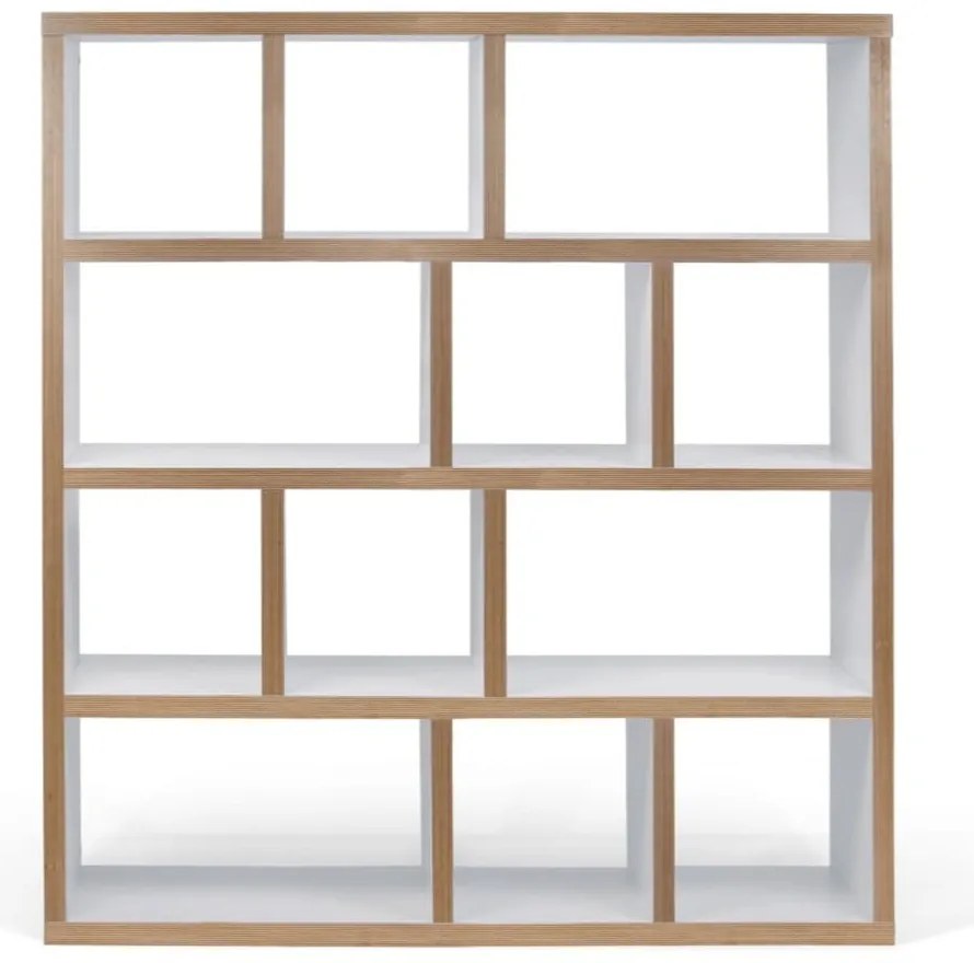 Бяла/естествена библиотека 150x159 cm Berlin – TemaHome