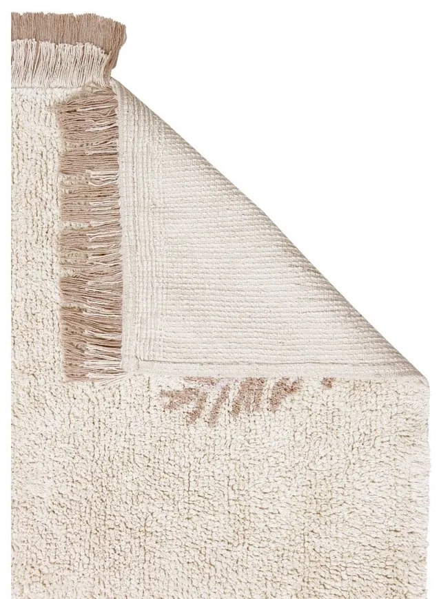 Кремав ръчно изработен памучен детски килим подходящ за пране 170x240 cm Pine Forest – Lorena Canals