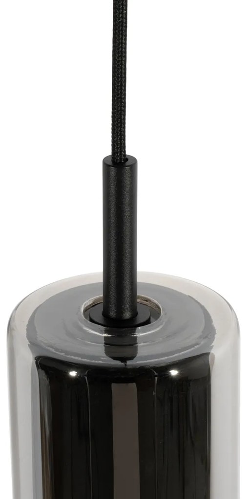 Модерен черен висящ аплик за релсова система 1-фазен - Iconic Lloyd