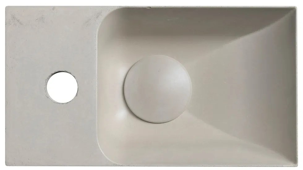 Светлосив бетонен малък умивалник 31x17 cm Piccolino – Sapho