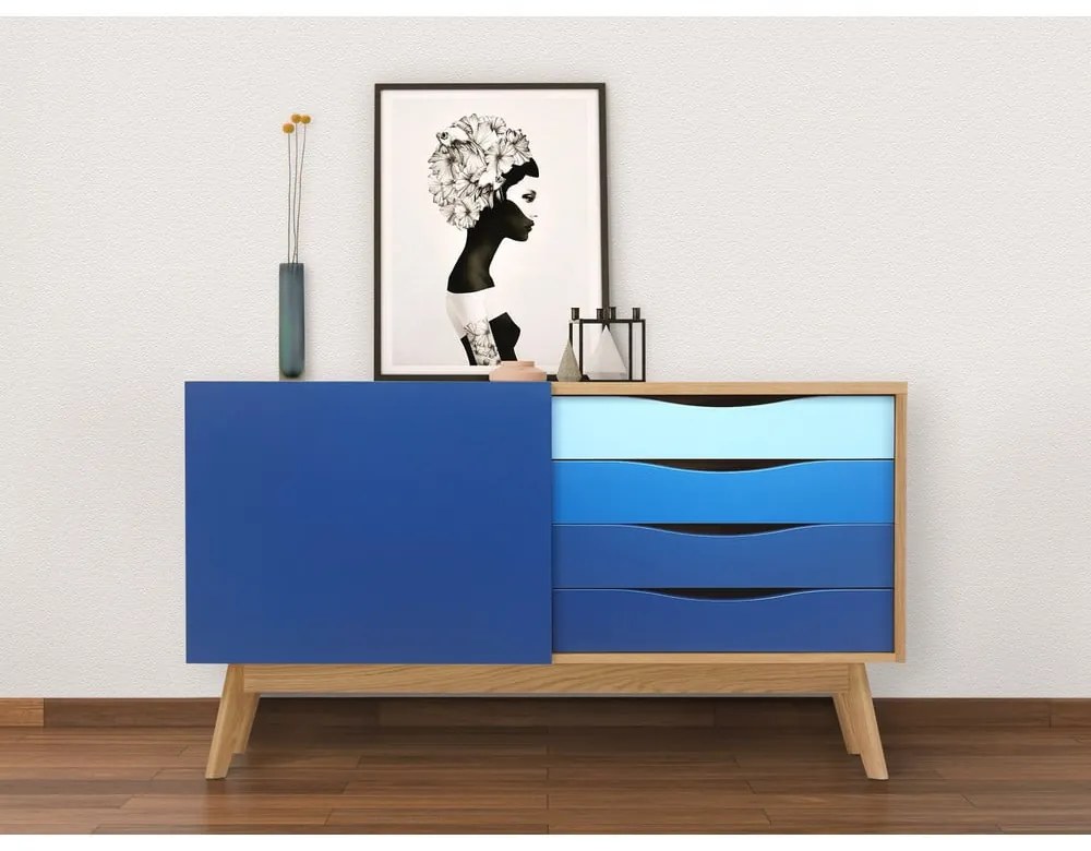 Син скрин с чекмеджета Avon - Woodman