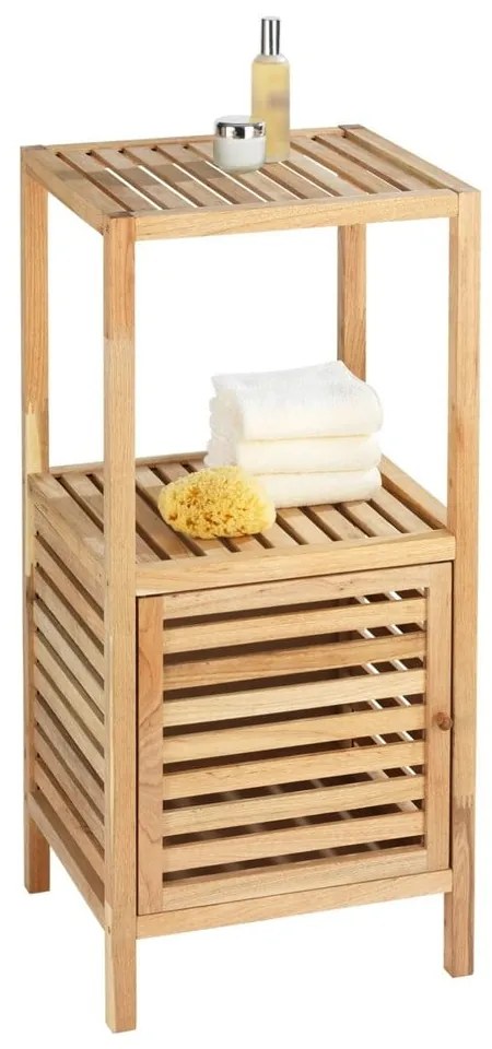 Нисък шкаф за баня от масивен орех естествен 40x86 cm Norway – Wenko