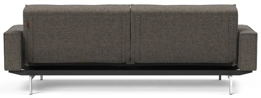 Тъмносив разтегателен диван с подлакътници Chrome Splitback - Innovation