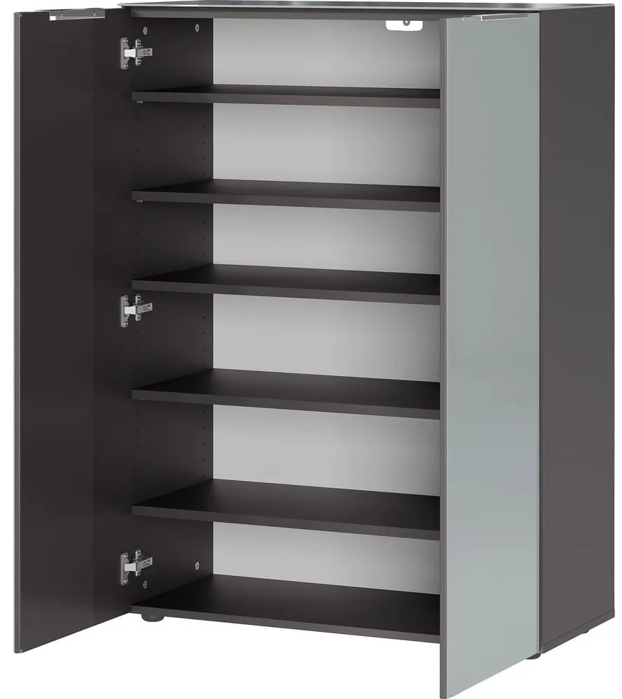 Сив шкаф за обувки Genova - Germania