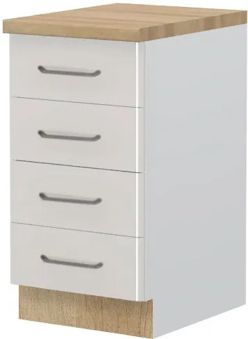 Подов шкаф Modena R-45-4F-White - Gray light