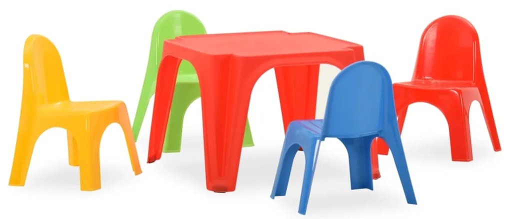 316178 vidaXL Детски комплект маса и столчета, PP