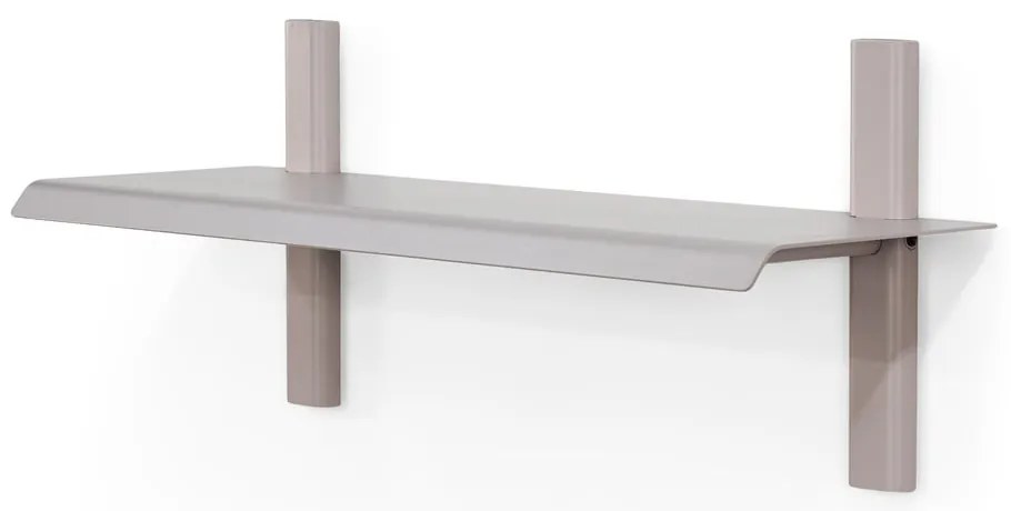 Кафяво-сив метален стенен рафт 60 cm Hola – Spinder Design