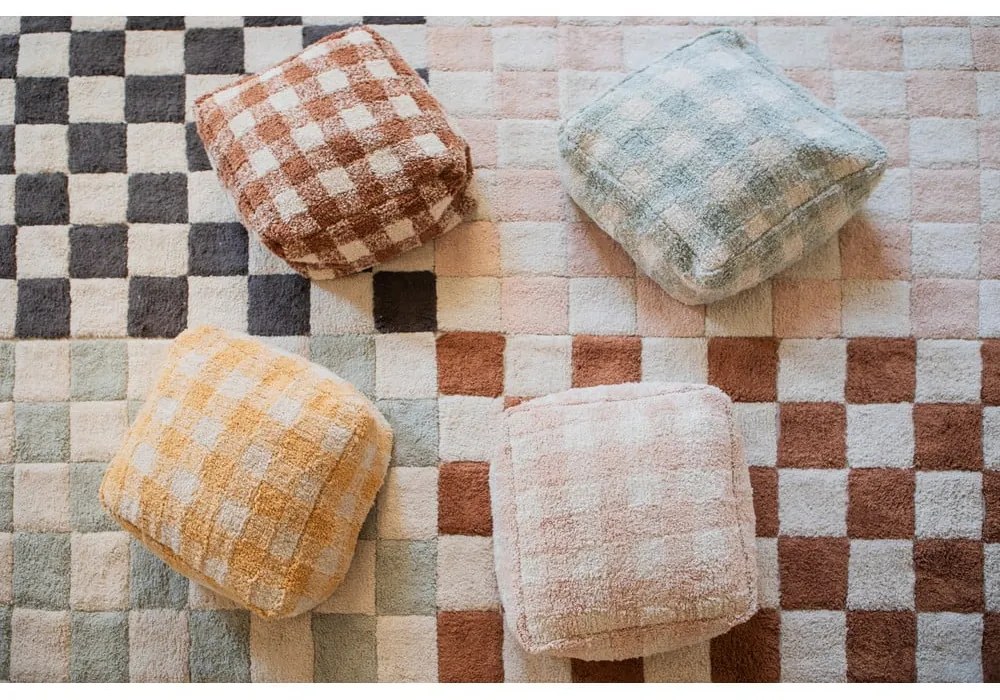 Светлосин детски пуф Vichy Blue Sage – Lorena Canals