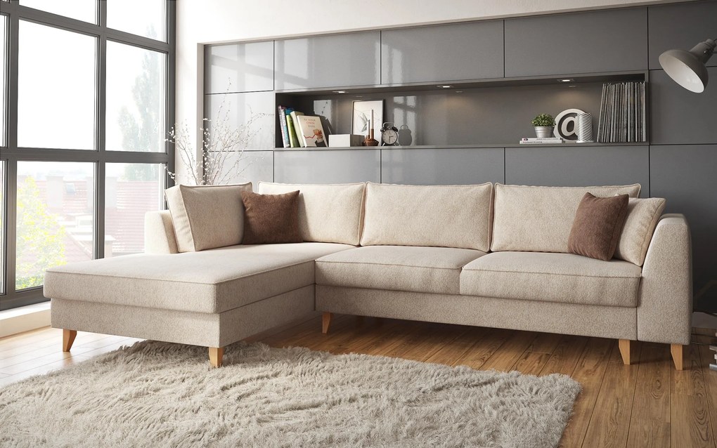 Разтегателен ъглов диван Болоня