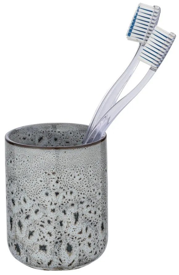 Сива керамична чаша за четки за зъби Oviedo - Wenko