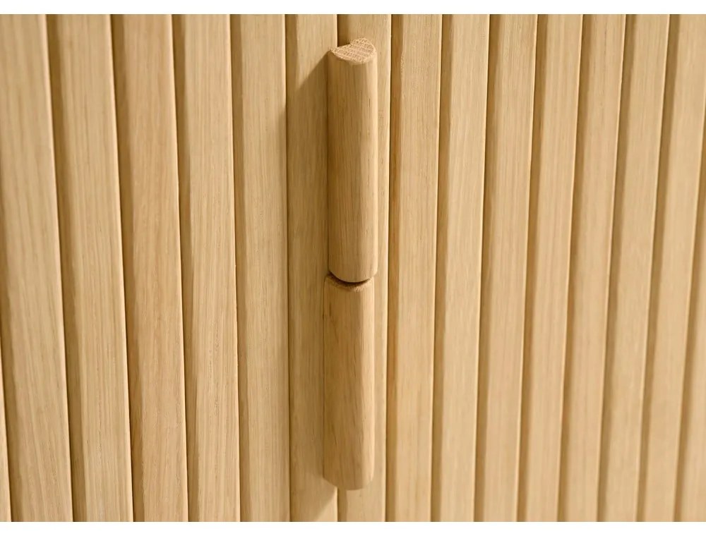 Масичка за телевизор с дъбов декор в естествен цвят 160x56 cm Cavo - Unique Furniture