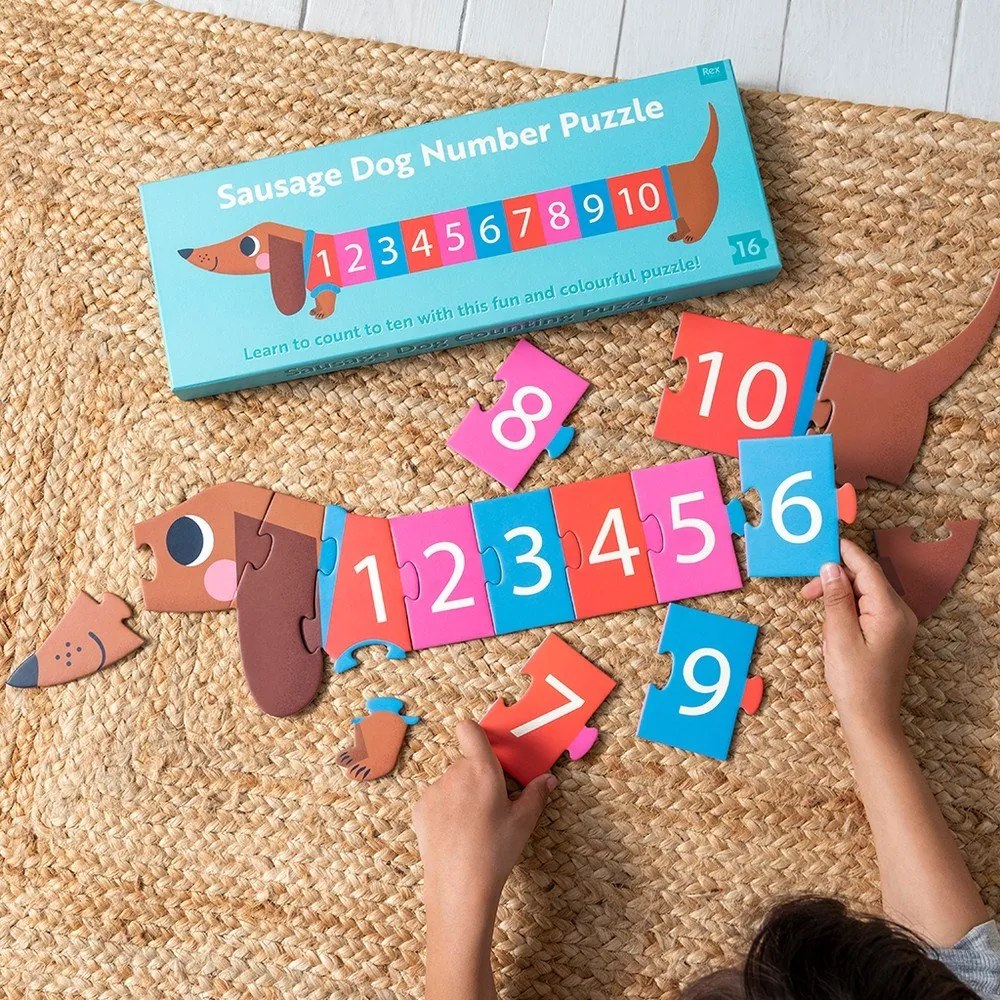 Пъзел (брой части 16) Sausage Dog – Rex London