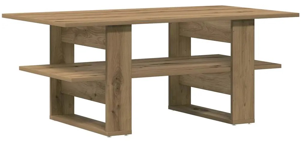 855851 vidaXL Кафе маса, дъб артизан, 102x55x42 см, инженерно дърво