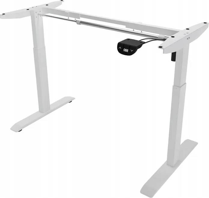 Електрическа маса с регулируема височина 72 - 117 см - бяла Ширина: 60 см | Дължина: 140 см