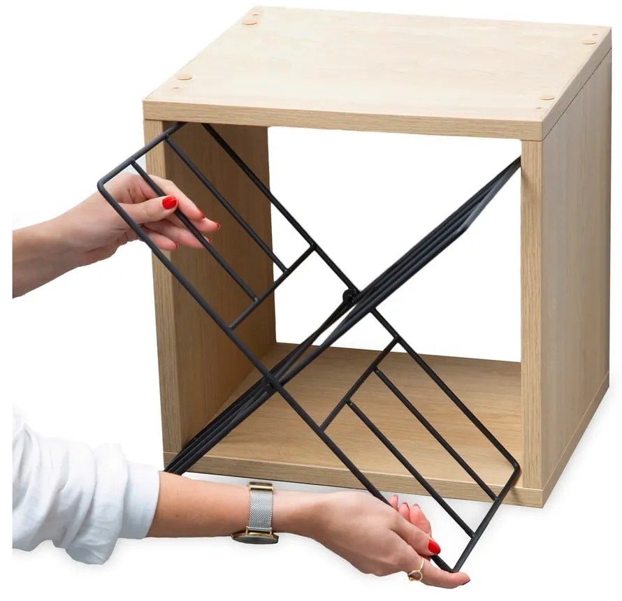 Стелаж за вино от декор от ясен естествен брой бутилки 12 36,5x36x29 cm Macon – Compactor