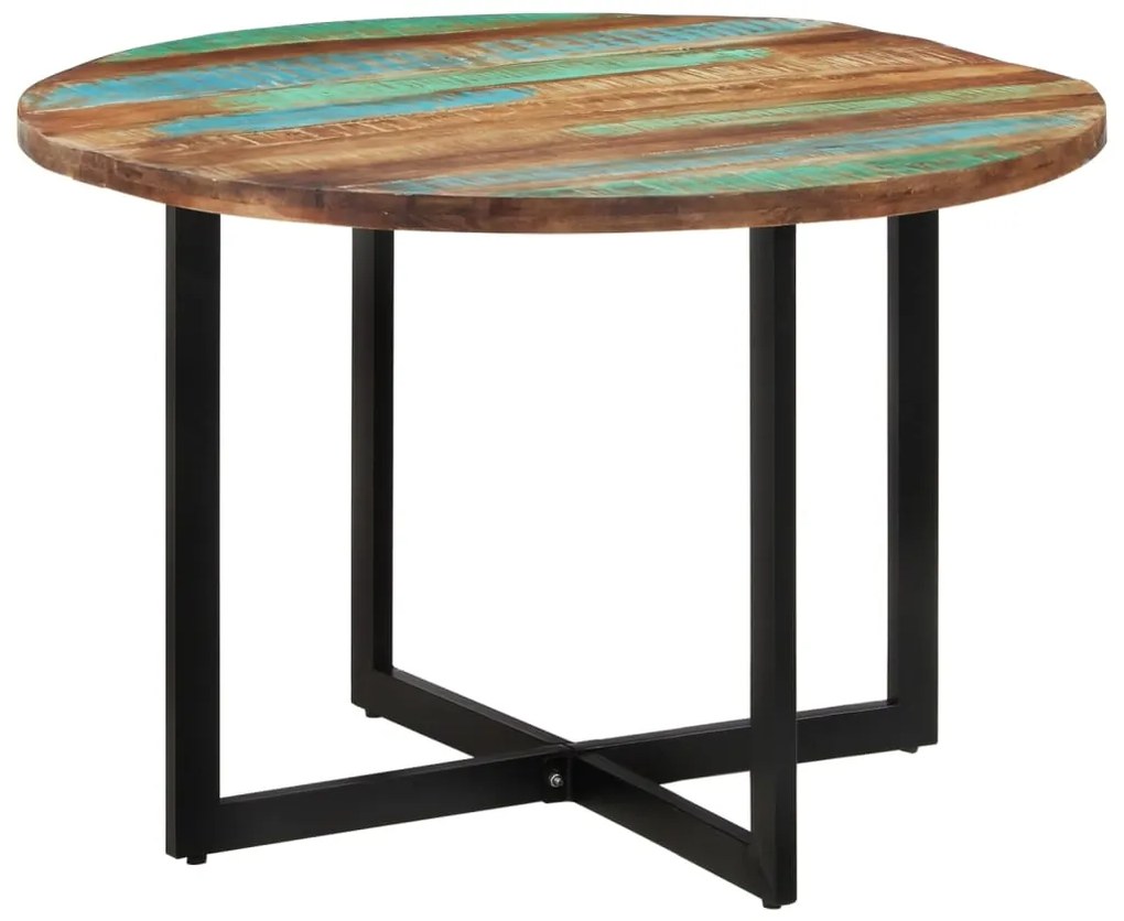 338480 vidaXL Трапезна маса, 110x75 cм, регенерирано дърво масив