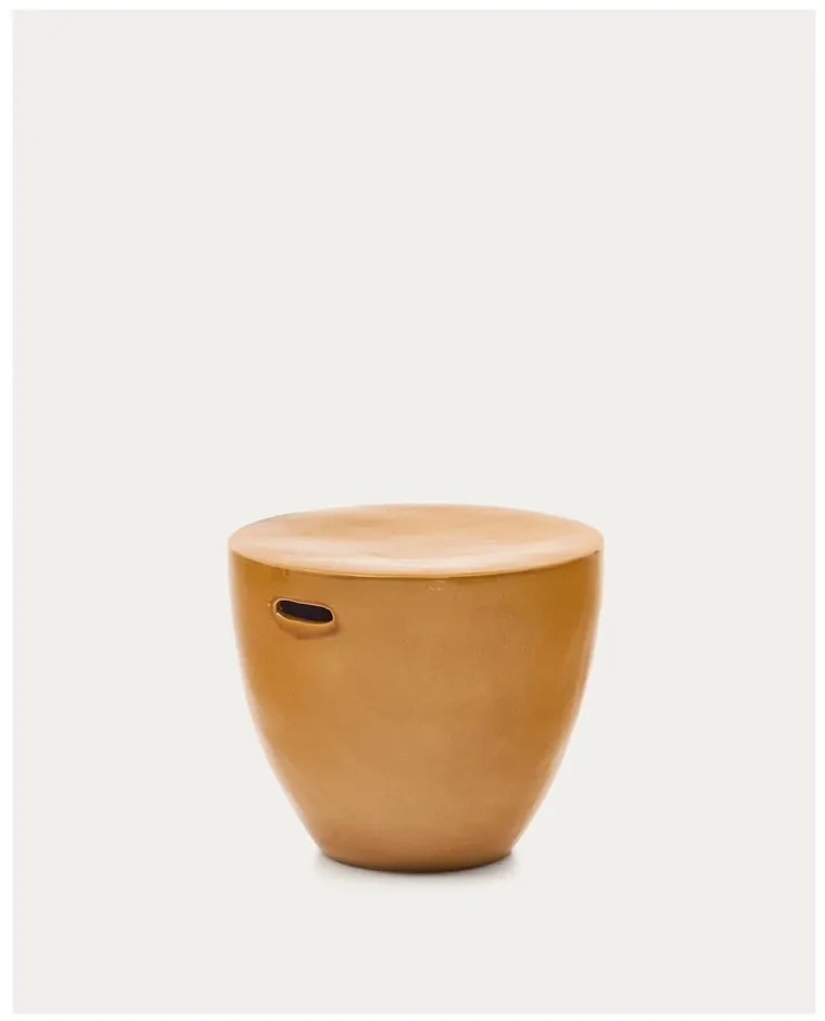 Керамична кръгла градинска масичка ø 45 cm Mesquida – Kave Home