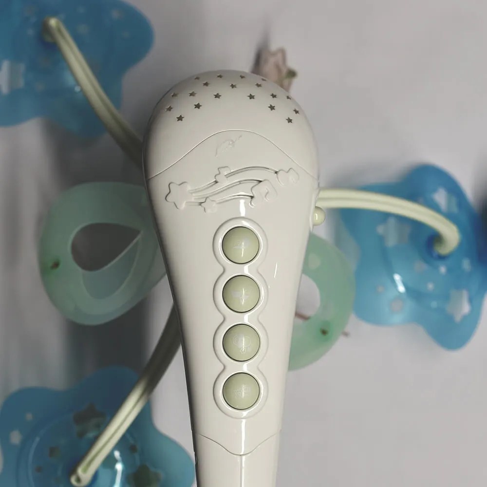 Музикален мобилен проектор Bebe Stars-Roz (2 τεμάχια)