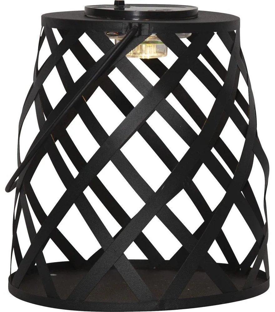 Черен LED фенер, височина 20 cm Calabria - Star Trading