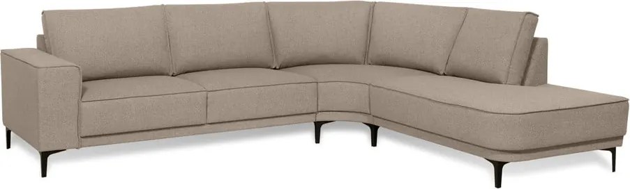 Светлокафяв ъглов диван (десен ъгъл) Copenhagen – Scandic