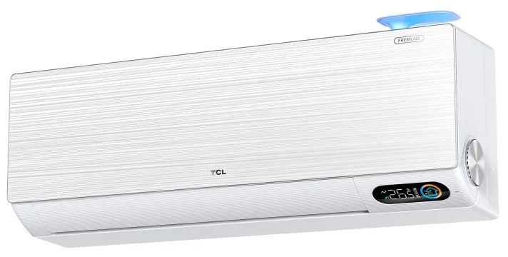 Инверторен климатик TCL FreshIN TAC-12CHSD/FBI, 12000 BTU, Клас A+++/A+++, 29 dB, Себепочистване, 3D Airflow, Филтър QuadruPuri, Бял