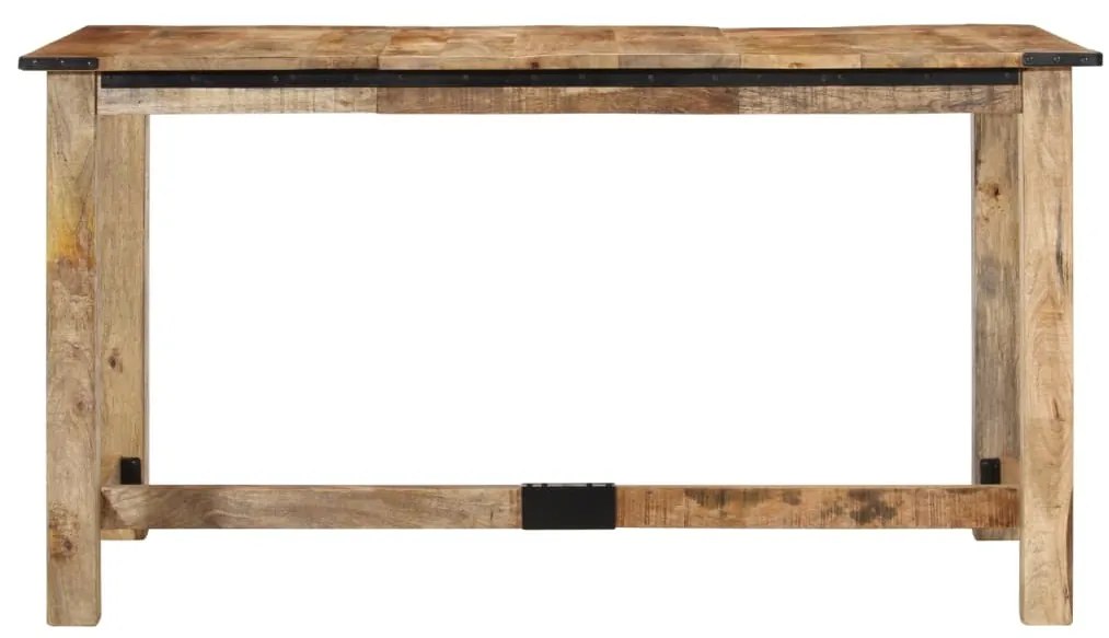 358947 vidaXL Трапезна маса, 140x70x75 см, масивна мангова дървесина