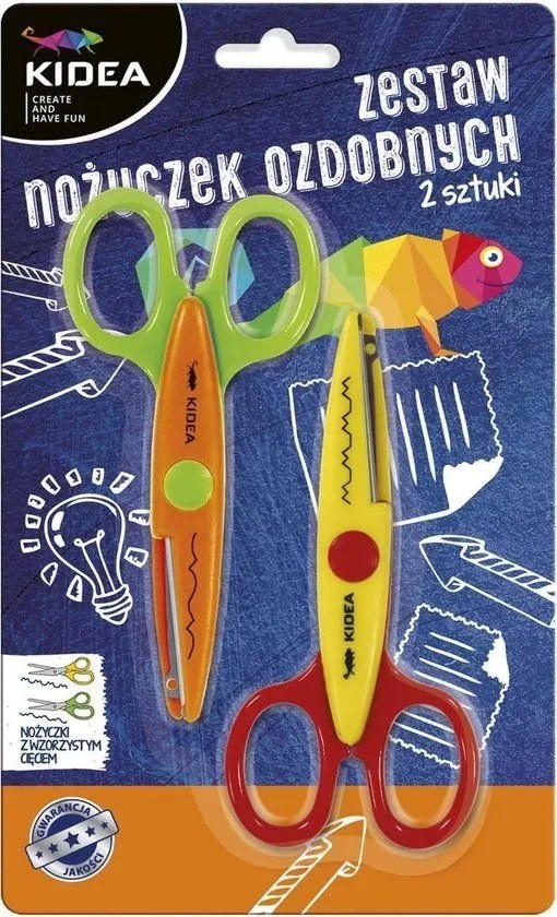 Kidea - Комплект 2 бр. ножици за декорация