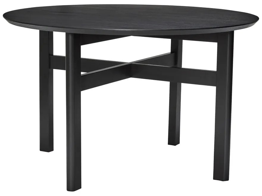 Черна кръгла трапезна маса ø 120 cm Fjord – Hübsch
