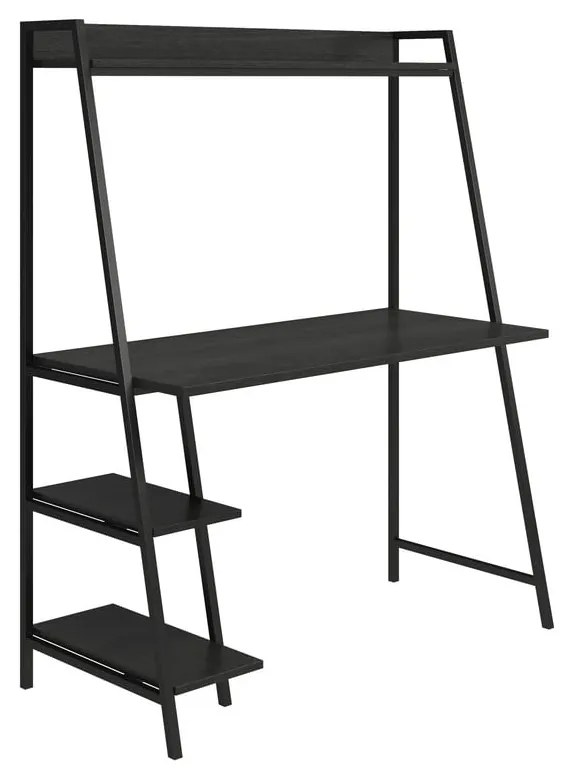 Стенна работна маса с дъбов плот 51x111 cm Bushwick – Novogratz