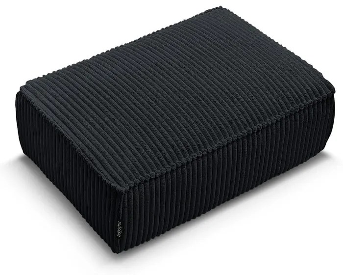 Черна табуретка от рипсено кадифе Chelsea – Bobochic Paris