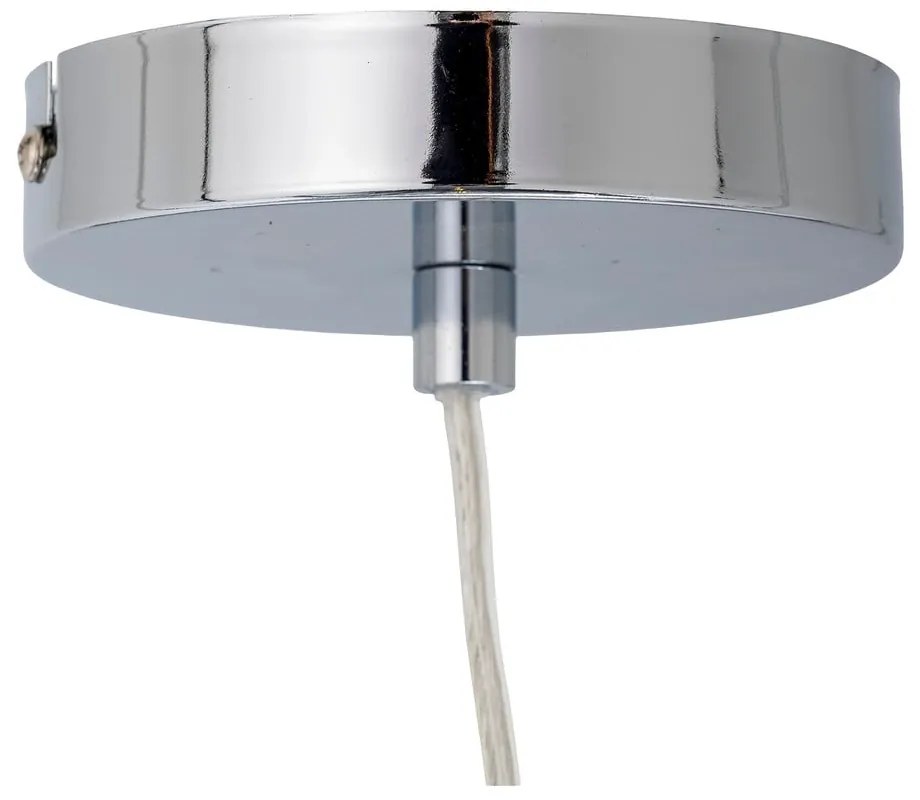 Висящо осветително тяло в сребрист цвят със стъклен абажур ø 20 cm Baele – Bloomingville